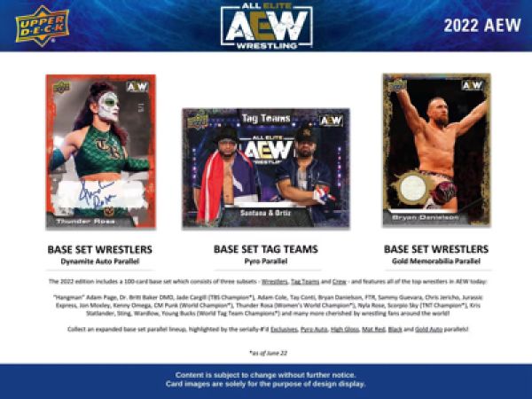 Wrestling 2022 Upper Deck All Elite Wrestling AEW Hobby