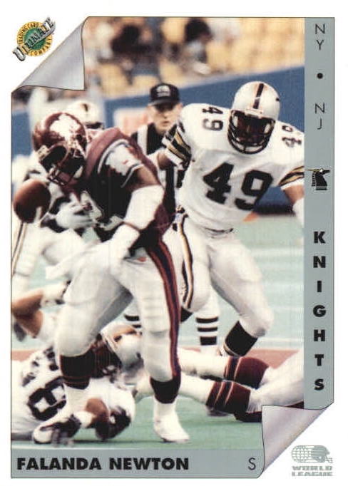 NFL 1992 Ultimate WLAF - No 104 - Falanda Newton