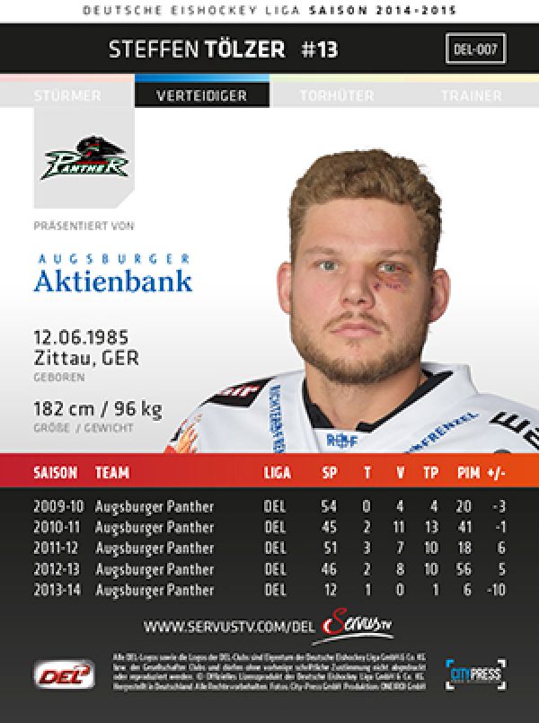 DEL 2014-15 CityPress - No 007 - Steffen Tölzer