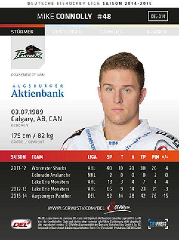 DEL 2014-15 CityPress - No 014 - Mike Connolly