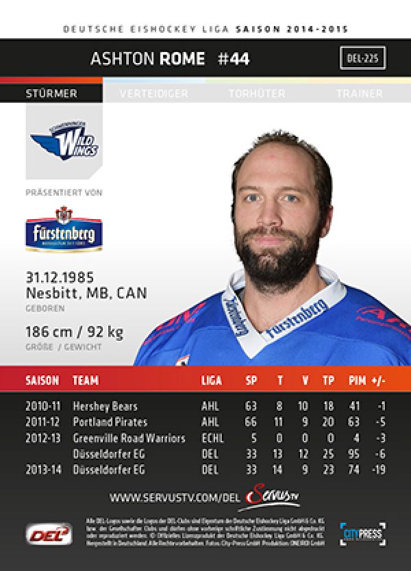 DEL 2014-15 CityPress - No 225 - Ashton Rome