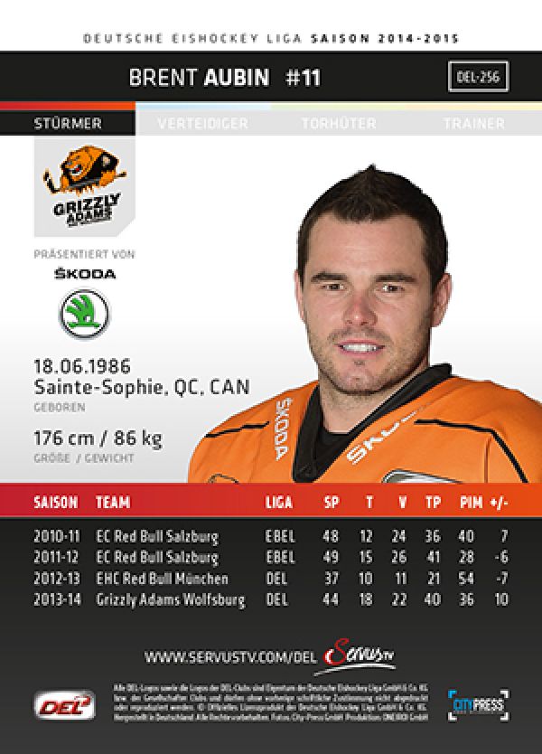 DEL 2014-15 CityPress - No 256 - Brent Aubin