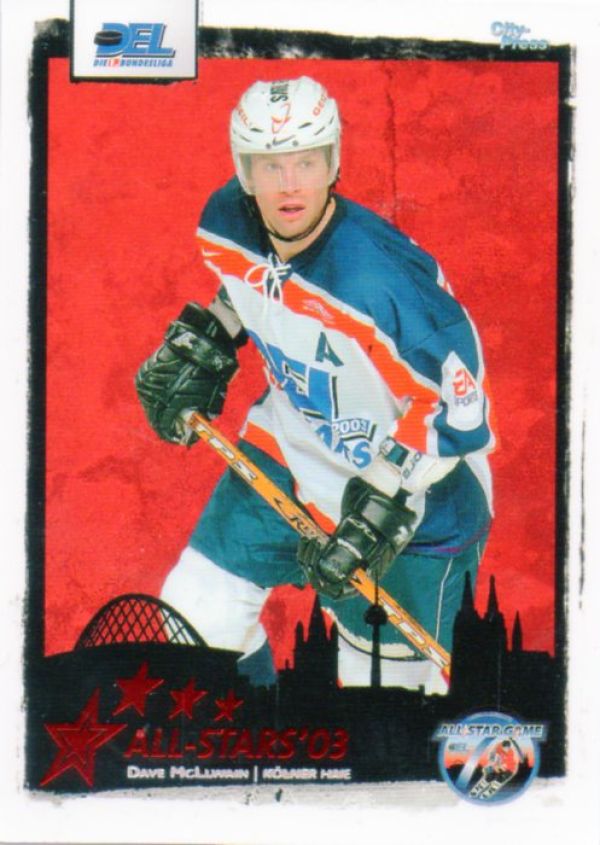 DEL 2003 / 04 CityPress DEL All-Stars - No AS19 - Dave McLlwain