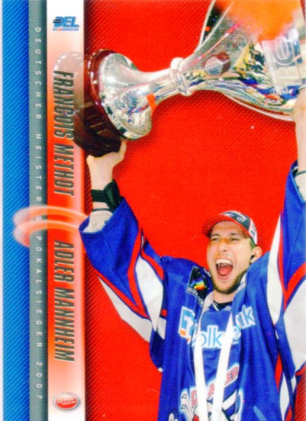 DEL 2007 / 08 CityPress Adler Mannheim Meisterset - No DC10 - Francois Methot