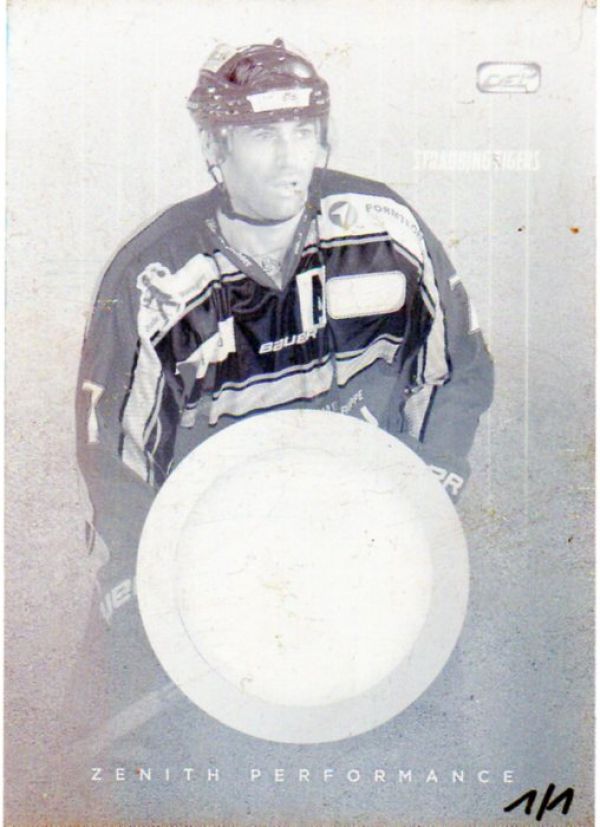 DEL 2011-12 CityPress Zenith Performance Press Plate - No ZE13 - Laurent Meunier