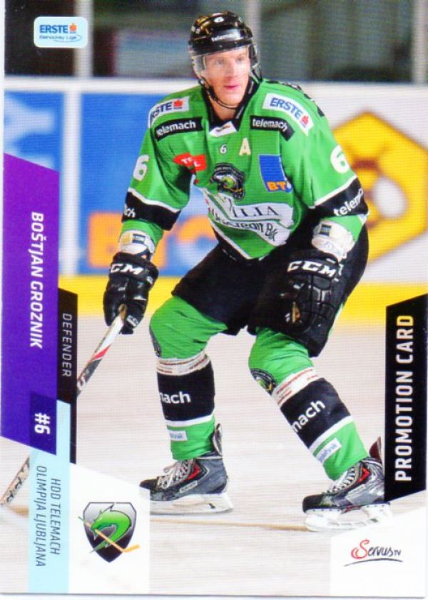 EBEL 2014-15 Erste Bank Liga Promotionalkarte - No 244 - Groznik