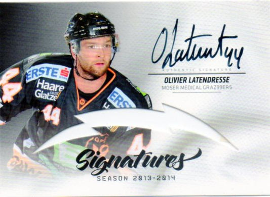 EBEL 2013-14 Citypress Signatures - No SI06 - Olivier Latendresse