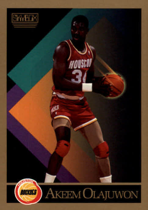 NBA 1990-91 SkyBox - No 110 - Hakeem Olajuwon