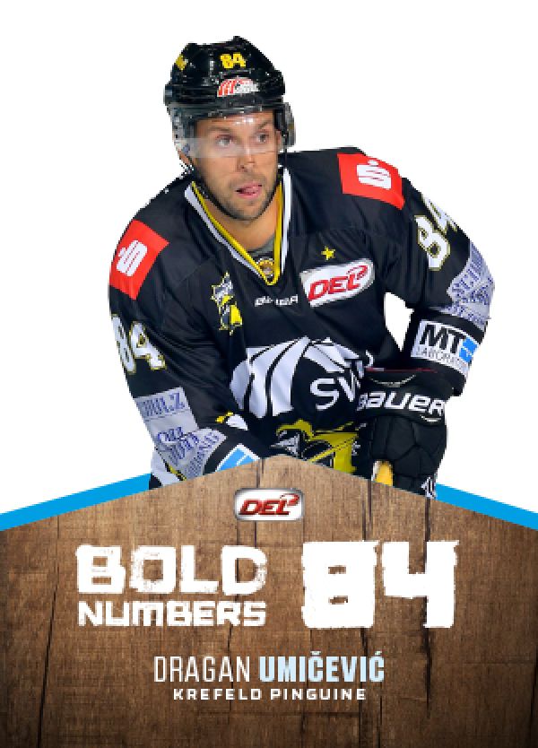 DEL 2017-18 CityPress Bold Numbers - No BN08 - Dragan Umicevic