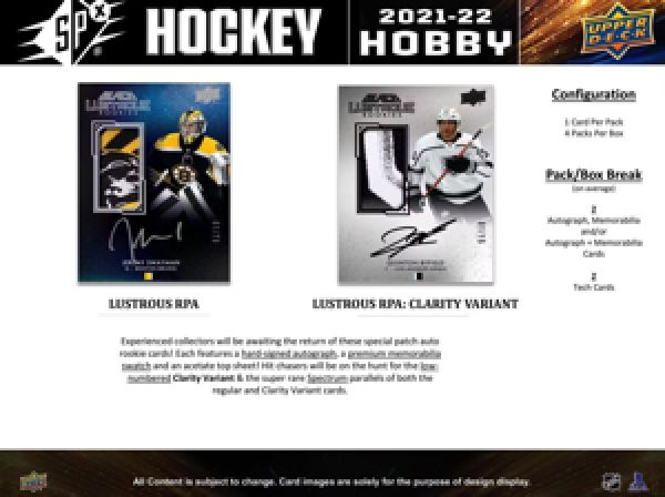 NHL 2021-22 SPx - Box
