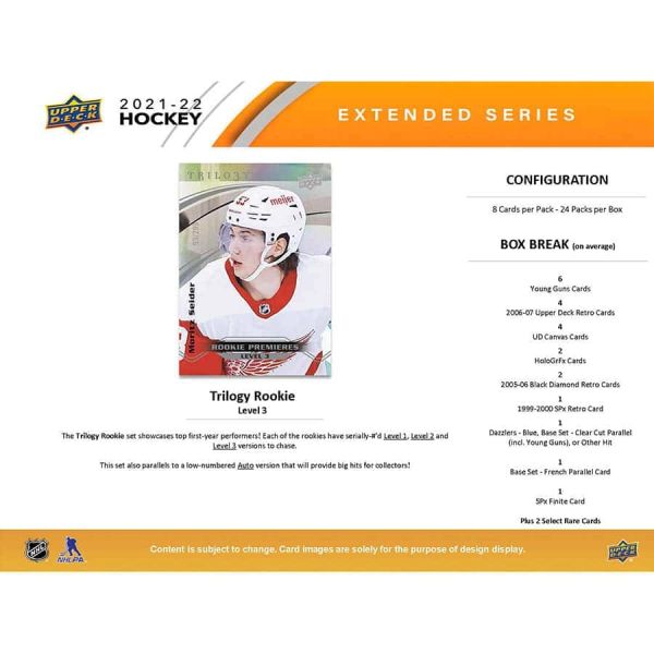 NHL 2021-22 Upper Deck Extended Series Hobby - Box