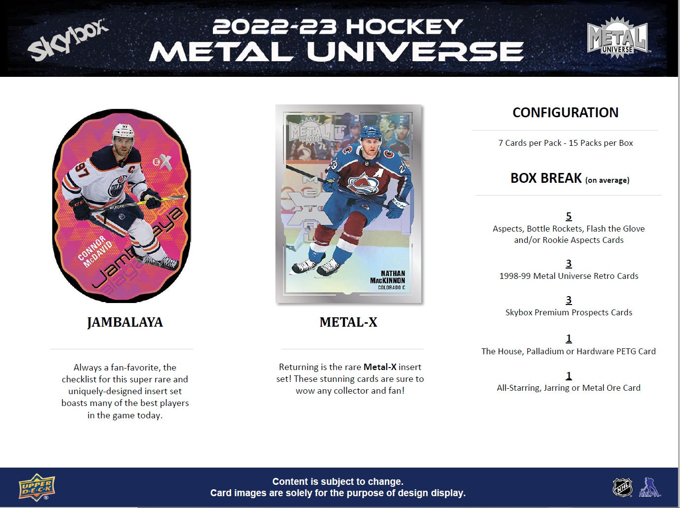 NHL 2022-23 SkyBox Metal Universe - Box