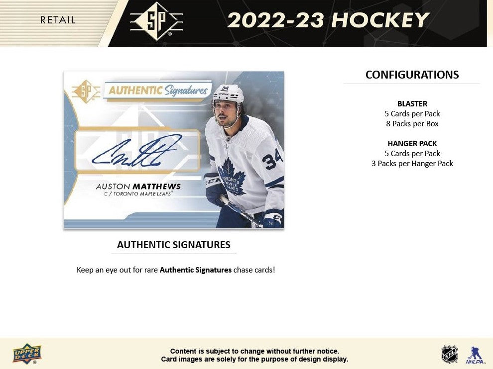 NHL 2022-23 SP - Hanger Pack