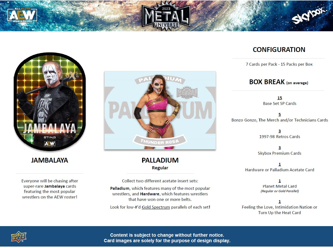 Wrestling 2022 All Elite Wrestling (AEW) SkyBox Metal Universe - Box