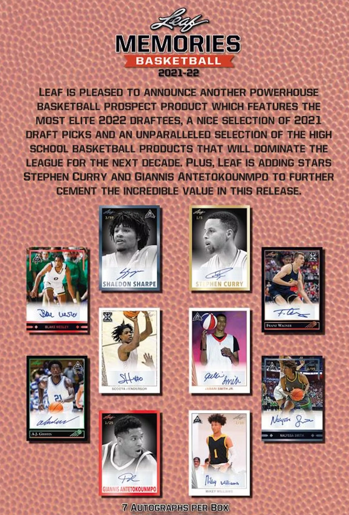 NBA 2021-22 Leaf Memories - Box