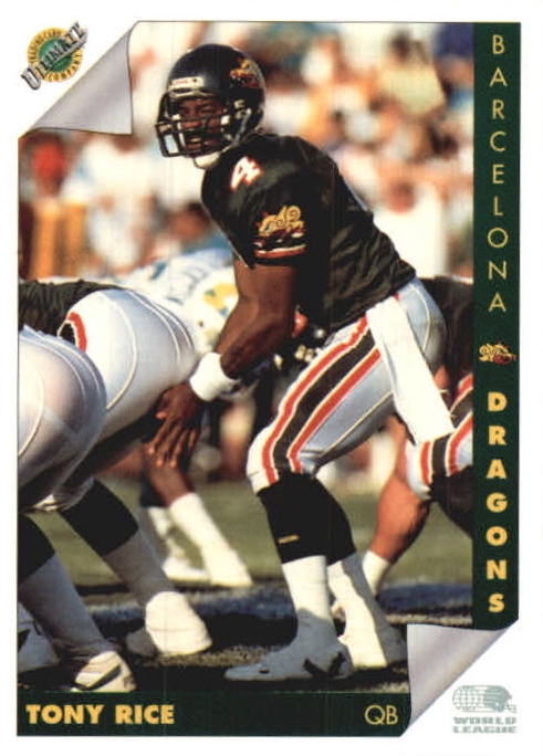NFL 1992 Ultimate WLAF - No 12 - Tony Rice