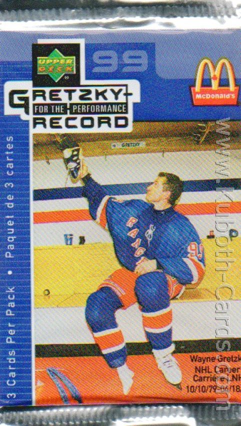 NHL 1999-00 Upper Deck McDonald's Gretzky Performance - Package
