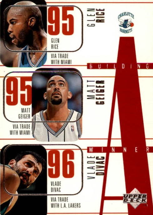NBA 1996 / 97 Upper Deck - No 138 - Glen Rice / Matt Geiger / Vlade Divac / Scott Burrell / George Zidek