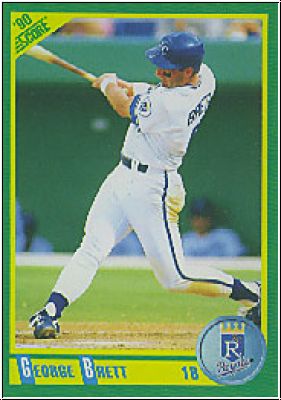 MLB 1990 Score - No 140 - George Brett