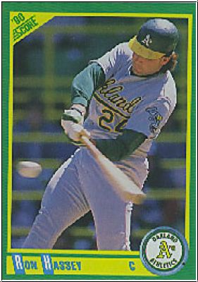 MLB 1990 Score - No 168 B - Ron Hassey