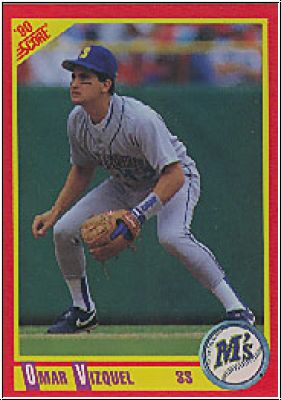 MLB 1990 Score - No 264 - Omar Vizquel