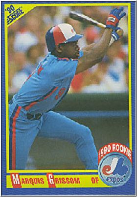 MLB 1990 Score - No 591 - Marquis Grissom