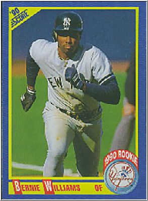 MLB 1990 Score - No 619 - Bernie Williams