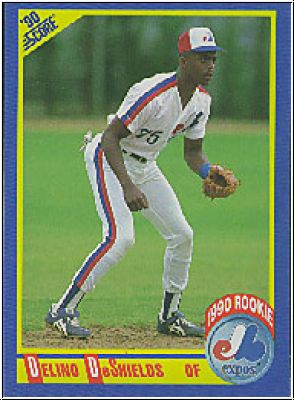 MLB 1990 Score - No 645 - Delino DeShields