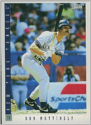 MLB 1993 Score - No 23 - Don Mattingly
