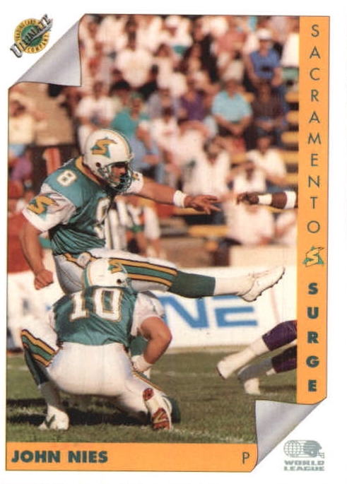 NFL 1992 Ultimate WLAF - No 140 - John Nies
