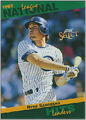 MLB 1993 Select Stat Leaders - No 11 of 90 - Ryne Sandberg