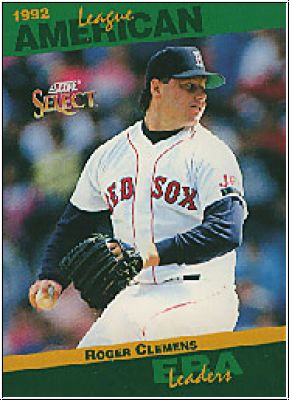 MLB 1993 Select Stat Leaders - No 79 of 90 - Roger Clemens