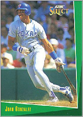 MLB 1993 Select - No 40 - Juan Gonzalez