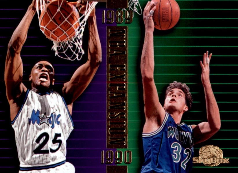 NBA 1995-96 SkyBox Premium - No 146 - Nick Anderson / Christian Laettner