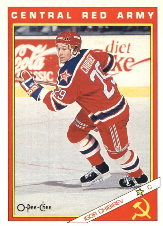 NHL 1991-92 O-Pee-Chee Inserts - No 14R - Igor Chibirev