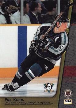 NHL 1998-99 Finest Double Sided Mystery Finest - No M14 - Paul Kariya / Paul Kariya