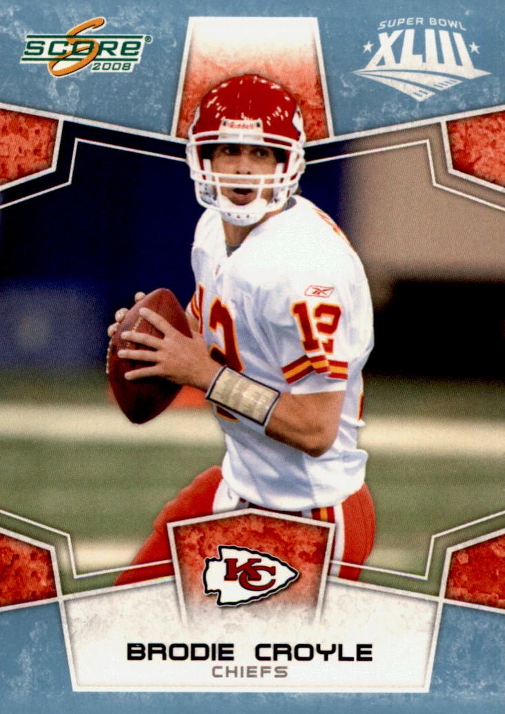NFL 2008 Score Super Bowl XLIII Light Blue Glossy - No 150 - Brodie Croyle