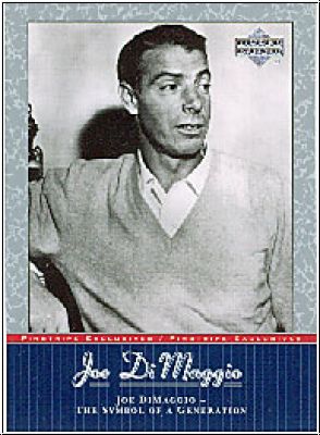 MLB 2001 Upper Deck Pinstripe Exclusives DiMaggio - No JD 56 - Joe DiMaggio