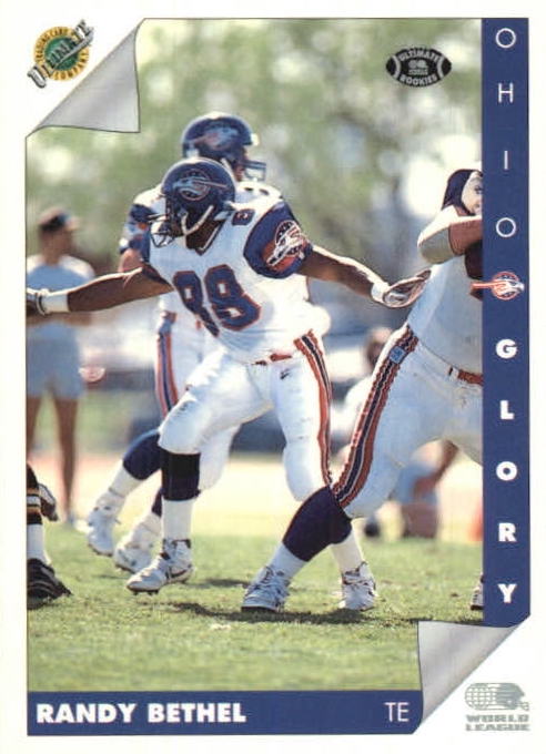 NFL 1992 Ultimate WLAF - No 167 - Randy Bethel
