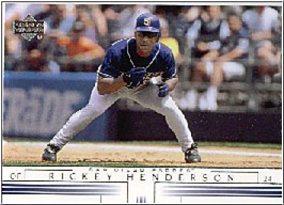 MLB 2002 Upper Deck - No 404 - Rickey Henderson
