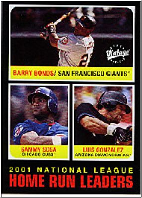 MLB 2002 Upper Deck Vintage - No 274 - Barry Bonds / Sammy Sosa / Luis Gonzalez