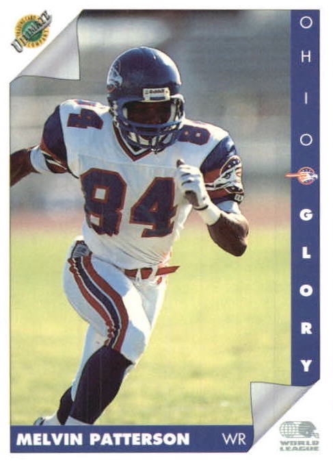 NFL 1992 Ultimate WLAF - No 168 - Melvin Patterson