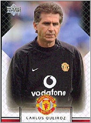 Fussball 2002 / 03 Upper Deck Manchester United - No 33 - Carlos Queiroz