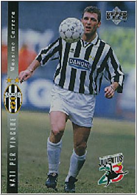 Fussball 1994 / 95 Juventus Turin - No 2 - Massimo Carrera