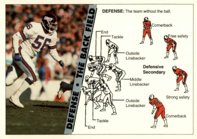 NFL 1992 Ultimate WLAF - No 182 - Defense: Back Field/Cornerbacks and Safeties/Lawrence Taylor