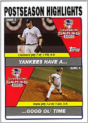 MLB 2004 Topps - No. 349 - Roger Clemens / David Wells