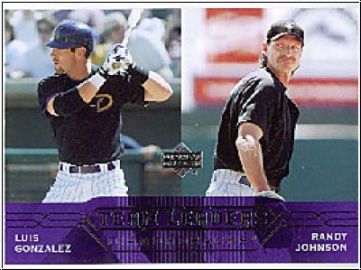 MLB 2005 Upper Deck - No 262 - Luis Gonzalez / Randy Johnson