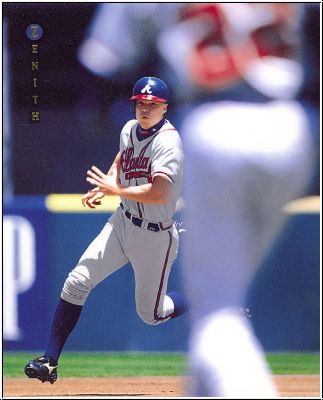 MLB 1997 Zenith 8x10 - No 14 of 24 - Chipper Jones