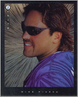 MLB 1997 Zenith 8x10 Dufex - No 5 of 24 - Mike Piazza
