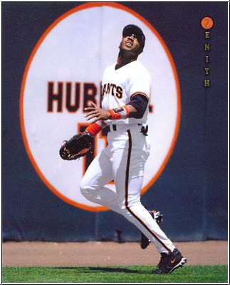MLB 1997 Zenith 8x10 - No 16 of 24 - Barry Bonds